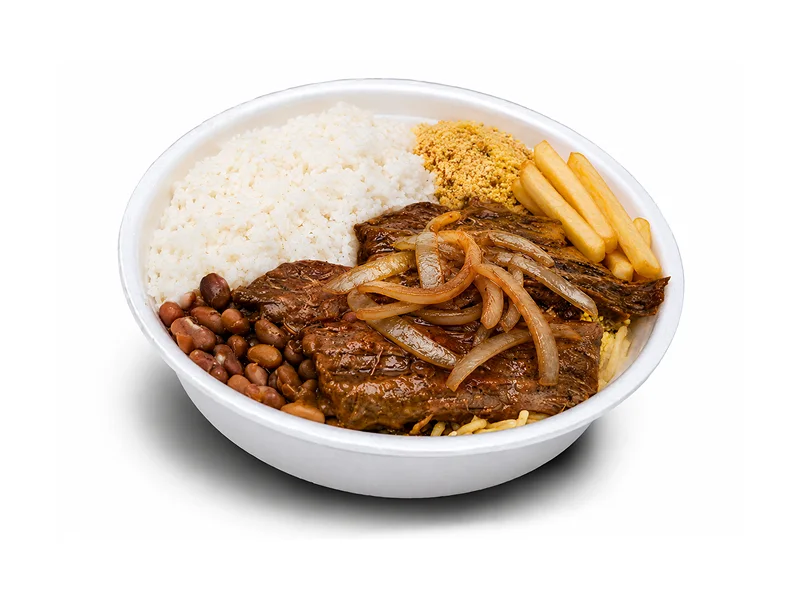 Bife acebolado