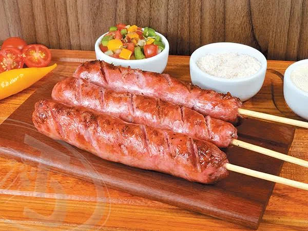 Espetinho de linguiça