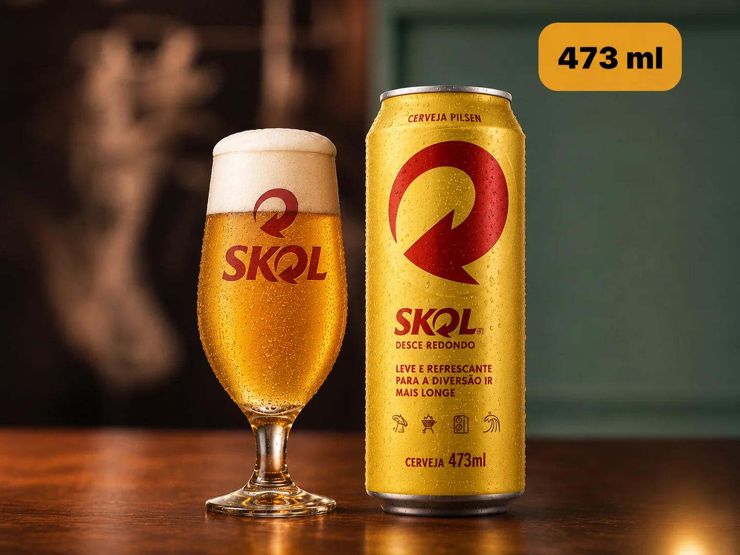 Skol latão 473ml